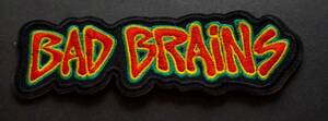 黒赤黄緑BB英語■新品『BAD BRAINS /バット.ブレインズ』メリーランド ロックバンド 刺繍ワッペン（パッチ）激渋 ■ミュージック 音楽 楽器