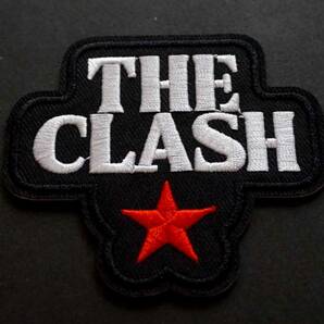 黒白TC赤星■新品 『THE CLASH /ザ.クラッシュ イングランド.ロックバンド』 刺繍ワッペン（パッチ） 激渋■ミュージック 音楽 楽器 仲間 