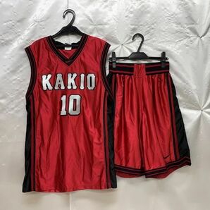 bw_2511ｗ 神奈川県 川崎市立柿生中学 男子 バスケットボール ユニフォーム 上下セット ナイキ製の画像1