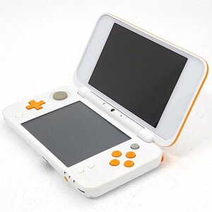 ★中古★【難あり】Newニンテンドー2DS LL 本体のみ ホワイト×オレンジ 任天堂★【GM623】