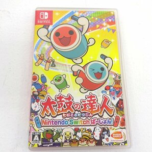 ★中古★Nintendo Switch ニンテンドースイッチ ソフト 太鼓の達人 Nintendo Switch ば～じょん！（任天堂/1円～)★【GM646】の画像1