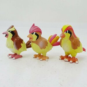 ★中古★トミー ポケモン モンスターコレクション ポッポ ピジョン ピジョット 3体セット(TOMY/モンコレ/レトロ/当時物)★【TY712】