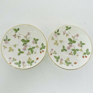 ★中古★WEDGWOOD ウェッジウッド ワイルド ストロベリー ティーカップ&ソーサー ピオニー ペア 箱無し★【SP426】の画像6