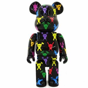 ★中古★BE@RBRICK ベアブリック Stussy ステューシー 400% 08S/S ブラック フィギュア 人形 ★【TY731】の画像3