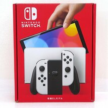 ★中古★Nintendo Switch 本体 Joy-Con(L)/(R)ホワイト 有機ELモデル HEG-S-KAAAA (ニンテンドースイッチ/任天堂/1円～)★【GM649】_画像1