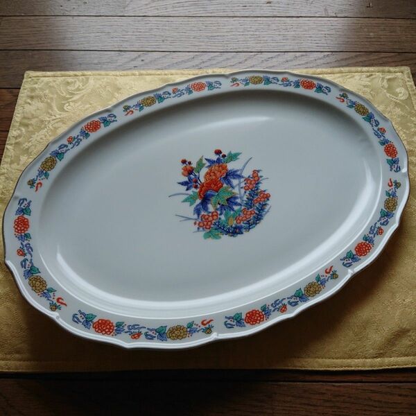 洋食器 中華皿 楕円形 廣蘭 オーバルプレート 中古品 プレート お皿 洋食器