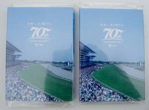 送料無料■未使用■ＪＲＡ 70th サンクスデー ぱたぱたメモ２枚セット 東京競馬場