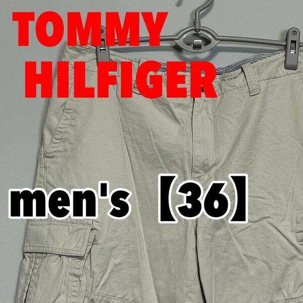 F377【TOMMY HILFIGER】ハーフパンツ【36インチ】