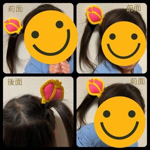 ハンドメイドヘアゴム わんだふるぷりきゅあ！ キュアワンダフルなりきり王冠の髪飾り♪×1個