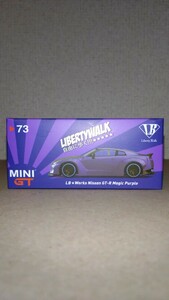 MINI GT LB★WORKS NISSAN GT-R MAGIC PURPLE NO. 73 MGT00073-TRU Type1 ,RearWing ver2 Carbon Fiber RHD R35 トイザらス LIBERTY WALK