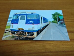 鉄道写真プリント Lサイズ キハ40 日高色