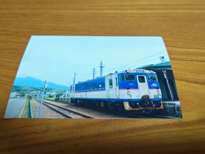 鉄道写真プリント Lサイズ キハ40 日高色 旧様似駅