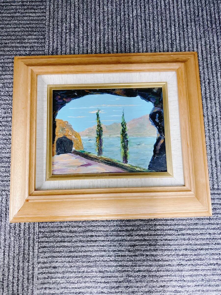 Картина Аноним Дерево Море, произведение искусства, Рисование, другие