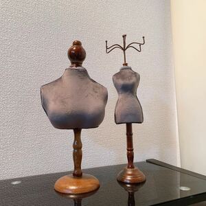 [S size ] antique torso accessory stand ② display stand gray store furniture # interior equipment ornament small articles 