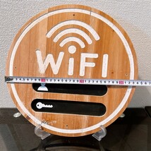 【Ｓサイズ 】WiFi プレート アンティークウッド フリーワイファイ #シェアハウス #民泊施設 #ゲストハウス #貸別荘 _画像8