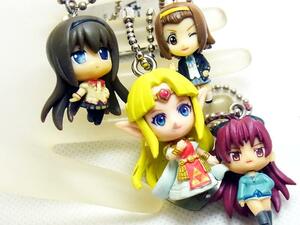 [ lovely!] magic young lady ...* Magi ka K-On! Zelda. legend SD. Mini mascot charm key holder 4 point set Zelda .