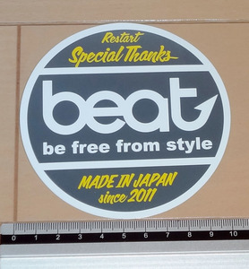 ◆◆未使用！！beat　ビート　ステッカー　丸形◆◆（検索　プロパゲイト　シルバーソード　サテル　グース　カイ　セミロング　トラスト）