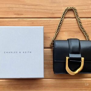 CHARLES & KEITH Gabine ガビーヌ チェーンリンクカードホルダー