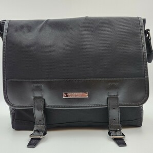 極美品 A4収納 バーバリーブラックレーベル BURBERRYBLACK LABEL メッセンジャーバッグ 斜め掛け ショルダー ノバチェック ブラック 黒の画像2