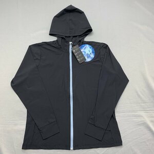 [ free shipping ][ new goods ] lady's Parker jacket ( stretch material . water speed . contact cold sensation UV cut ) LL 2L charcoal gray *23305