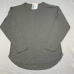 【送料無料】【新品】BODY GLOVE レディース長袖Ｔシャツ（ストレッチ素材 吸水速乾 UVカット チュニック丈）　L　　グレー★23311