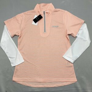 [ free shipping ][ new goods ]Kaepa lady's half Zip long sleeve T shirt (. water speed .UV cut ) L orange *691131