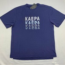 【送料無料】【新品】Kaepa メンズ半袖Tシャツ(吸水速乾 UVカット 再帰反射 ストレッチ素材）　L　　インディゴ★691208_画像1