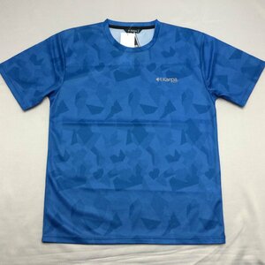 【送料無料】【新品】Kaepa メンズ半袖Tシャツ(吸水速乾 UVカット 再帰反射）　 M 　　ブルー★362239