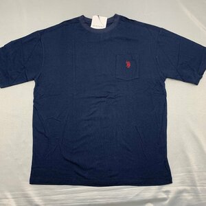 【送料無料】【新品】US.POLO.ASSN　メンズ半袖Tシャツ（コットン100％） 　L　　 ネイビー★12231