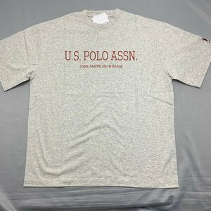 【送料無料】【新品】US.POLO.ASSN レディース半袖Tシャツ（コットン100％ ゆったりタイプ）　フリー(Ｍ～L)　　オートミール★487-B