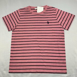 【送料無料】【新品】US.POLO.ASSN　レディース半袖Tシャツ（コットン100％）　　LL　2L　　ピンク＊ネイビー★12217