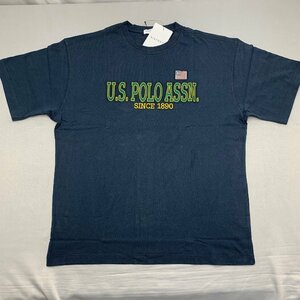 【送料無料】【新品】US.POLO.ASSN　メンズ半袖Tシャツ（コットン100％）　 　L 　　 ネイビー★22241