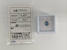 ◆動画有◆鑑定済宝石質天然アクアマリン0.677Ct◆ジュエリールース/サンタマリアカラー/ソーティング付/ベリル/パワーストーン/ヒーリング_画像6