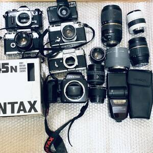 ジャンクカメラ まとめ セット PENTAX 645N TAMRONなど 14点セット