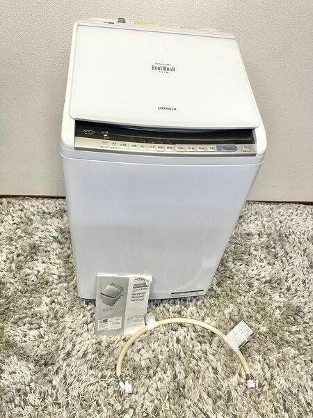 ★2019年製★ HITACHI BW-DV80C 縦型洗濯乾燥機　日立 ビートウォッシュ ナイアガラビート洗浄