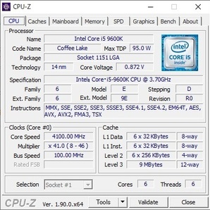 Intel Core i5-9600K 3.70GHz LGA1151 第9世代の画像5
