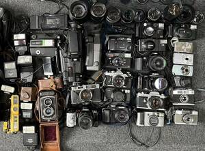 HKKK　ジャンク　カメラ　デジタルカメラ　デジカメ　フィルムカメラ　レンズ　まとめ　OLYMPUS　PENTAX　Canon　Konica