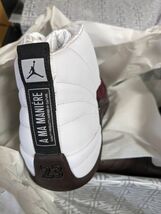 US13 30cm A Ma Maniere Nike WMNS Air Jordan 12 White and Burgundy Crush アママニエール ナイキ エアジョーダン ア・マ・マニエール_画像3