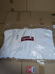 送料無料 S Supreme Box Logo Hooded Sweatshirt White シュプリーム ボックス ロゴ フーディー スウェットシャツ ホワイト レッド (FW21)