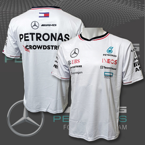 【Mサイズ】メルセデスAMG ペトロナス F1チーム 2024 レプリカTシャツ ハミルトン ラッセル アパレル⑥