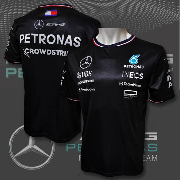 【Lサイズ】メルセデスAMG ペトロナス F1チーム 2024 レプリカTシャツ ハミルトン ラッセル アパレル