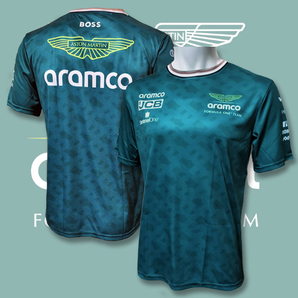 【Mサイズ】アストンマーチン F1チーム 2024 レプリカTシャツ アロンソ ストロール アパレル