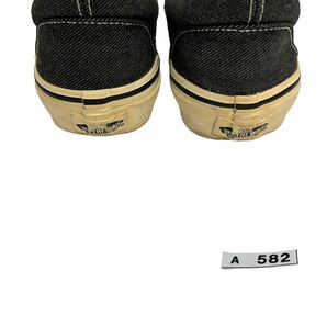 A582 VANS バンズ ERA エラ メンズ ローカットスニーカー US9H 27.5cm ブラック キャンバスの画像10