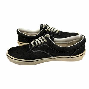 A582 VANS バンズ ERA エラ メンズ ローカットスニーカー US9H 27.5cm ブラック キャンバスの画像4