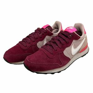 A696 NIKE ナイキ INTERNATIONALIST インターナショナリスト レディース スニーカー US6 23cm 赤茶 ピンク ホワイト