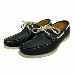 A827 REGAL Reagal мужской deck shoes Loafer 25.5cm темно-синий кожа 