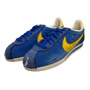 A908 NIKE ナイキ CLASSIC CORTEZ NYLON メンズ スニーカー US9.5 約 27.5cm ブルー イエロー