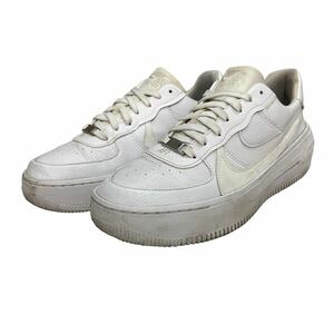 A918 NIKE ナイキ AIR FORCE 1 エアフォース ワン レディース 厚底スニーカー US9.5 26.5cm ホワイト