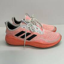 C120 adidas アディダス レディース スニーカー US6 23cm ホワイト オレンジ メッシュ_画像3