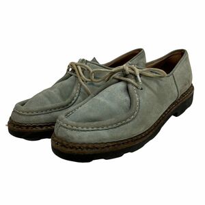 C127 Paraboot パラブーツ メンズ ワラビー モカシン ローファー US5.5 約 23.5cm 水色 スエード フランス製